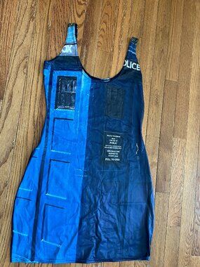Blackmilk Police Box (TARDIS) Bodycon Dress -large